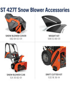 Husqvarna ST427T Professional Snow Blowers