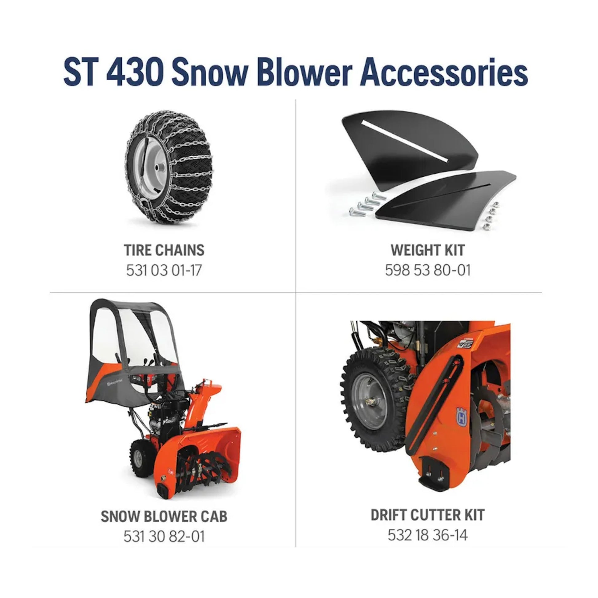 Husqvarna ST430 Professional Snow Blowers
