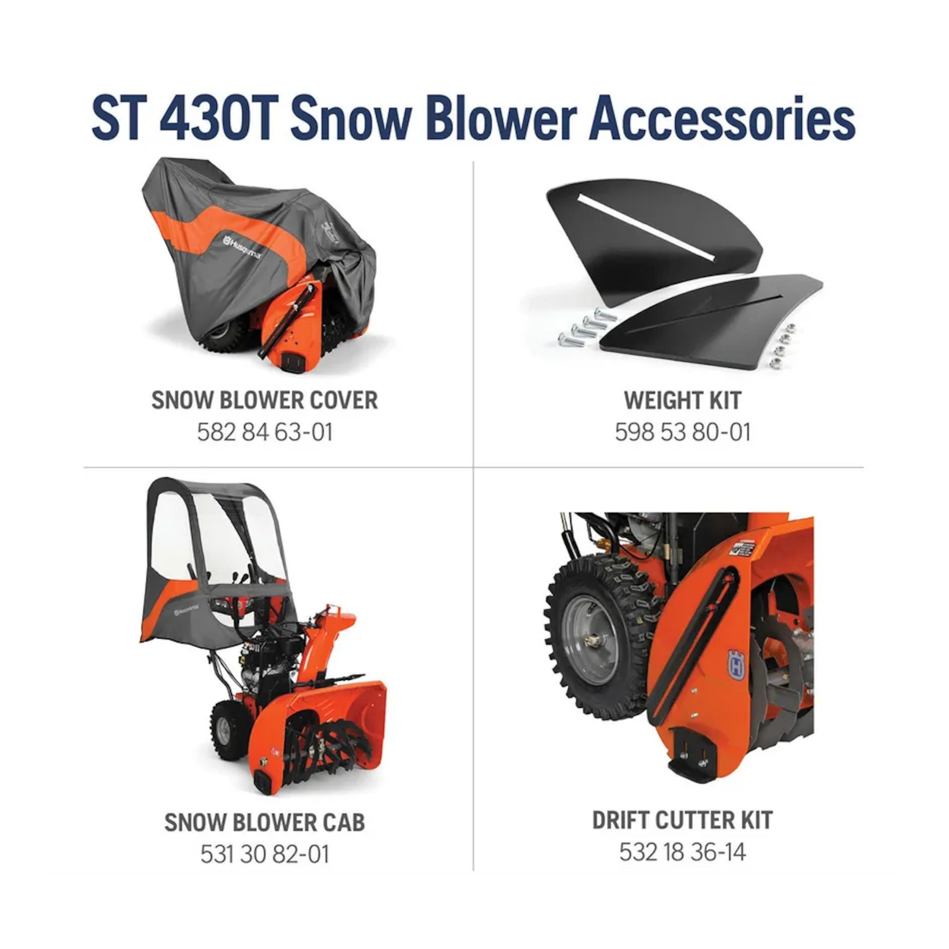 Husqvarna ST430T Professional Snow Blowers