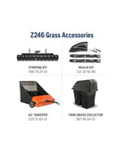 Husqvarna Z246DTC Cero-Turn 21 HP Mower Briggs y Stratton 46 '' mazo estampado