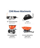 Husqvarna Z246DTC Cero-Turn 21 HP Mower Briggs y Stratton 46 '' mazo estampado