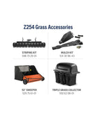 Cortadora de giro cero Husqvarna Z254FX de 24 HP, serie Kawasaki FR 54" Cubierta fabricada de corte limpio