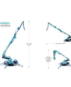 IMER GERRIS 800 Self-Propelled Crawler Concrete Placing Boom