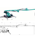 IMER GERRIS 800 Self-Propelled Crawler Concrete Placing Boom