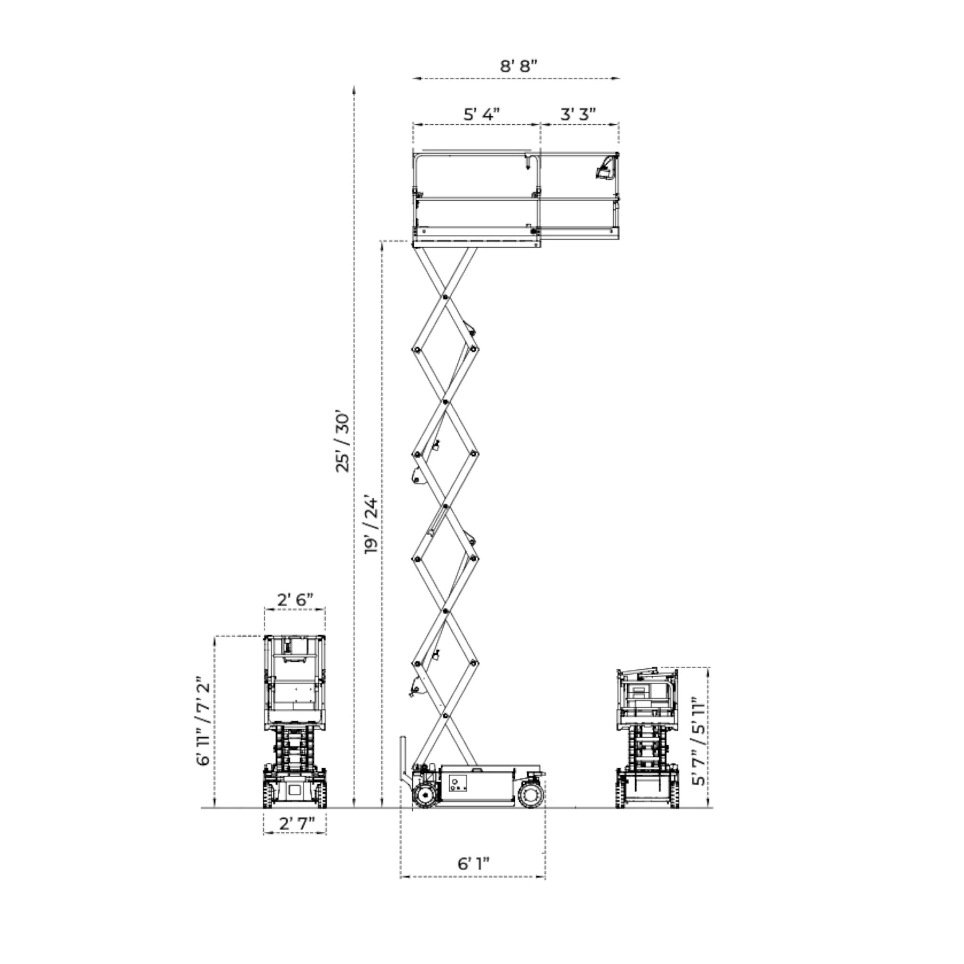 IMER IM 32 Series Electric Scissor Lift