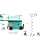 IMER IM 7043 Series Scissor Lift