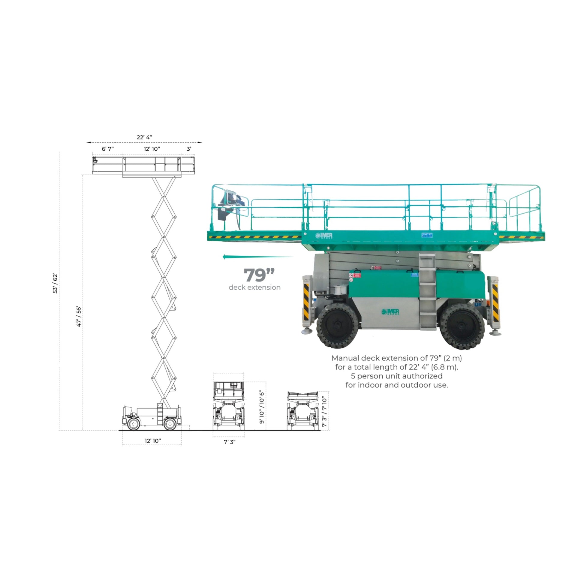 IMER IM 87 Series Electric Scissor Lift