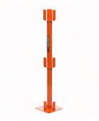 IPS Pro Guard 70-8020 40 x 2, 39" Post Kit, with 8" base, Powder-coated steel