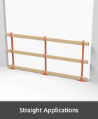 IPS Pro Guard 70-8020 40 x 2, 39" Post Kit, with 8" base, Powder-coated steel