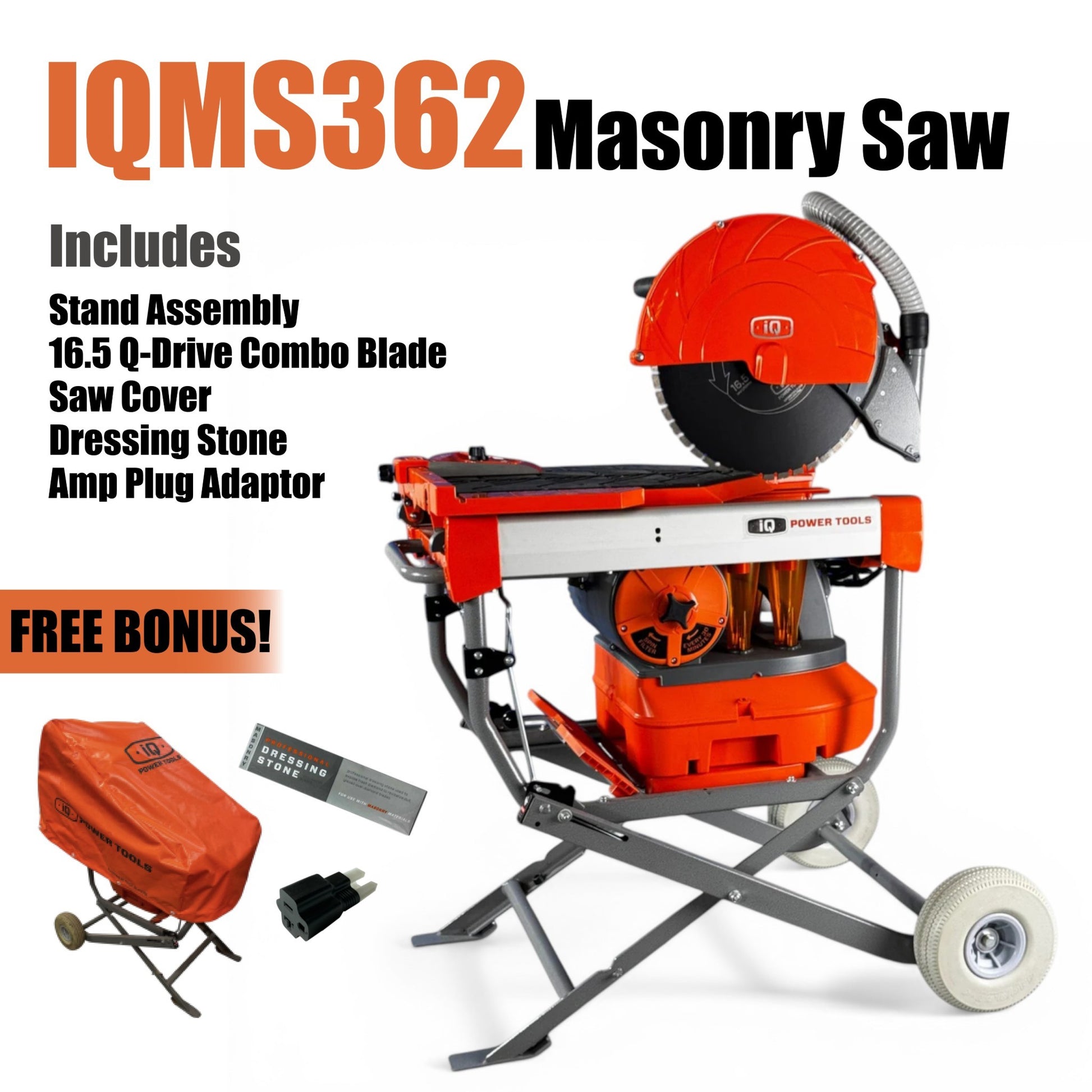 iQMS362 Masonry Saw With Integrated Dust Control System A