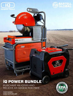 iQ1550 21.65 Inch Dry-Cut Masonry Saw with Integrated Dust Control System + Free IQ10KW Generator!