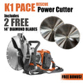Husqvarna K1 Pace 14 pouces Rescue 94V Cutter de batterie