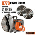 K770 14英寸Husqvarna Power Cutter 73.5cc 5hp
