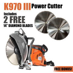 K970 III 14英寸HUSQVARNA Power Cutter Rescue Saw 93.6cc 6.5hp