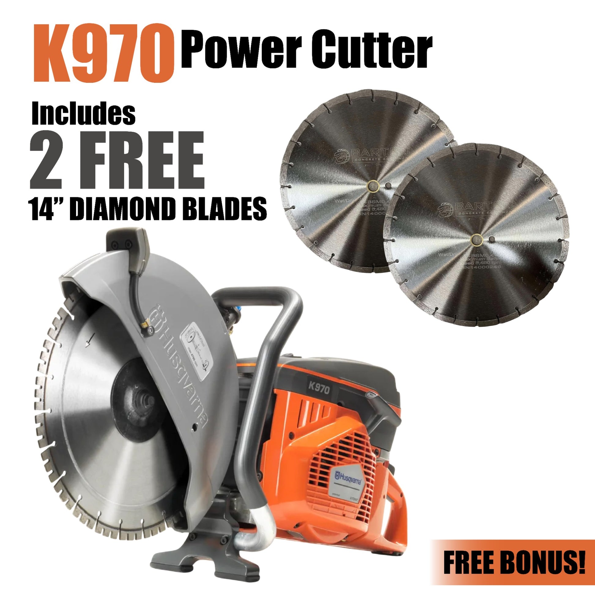 K970 14 pulgadas Husqvarna Power Cutter 93.6cc 6.5hp