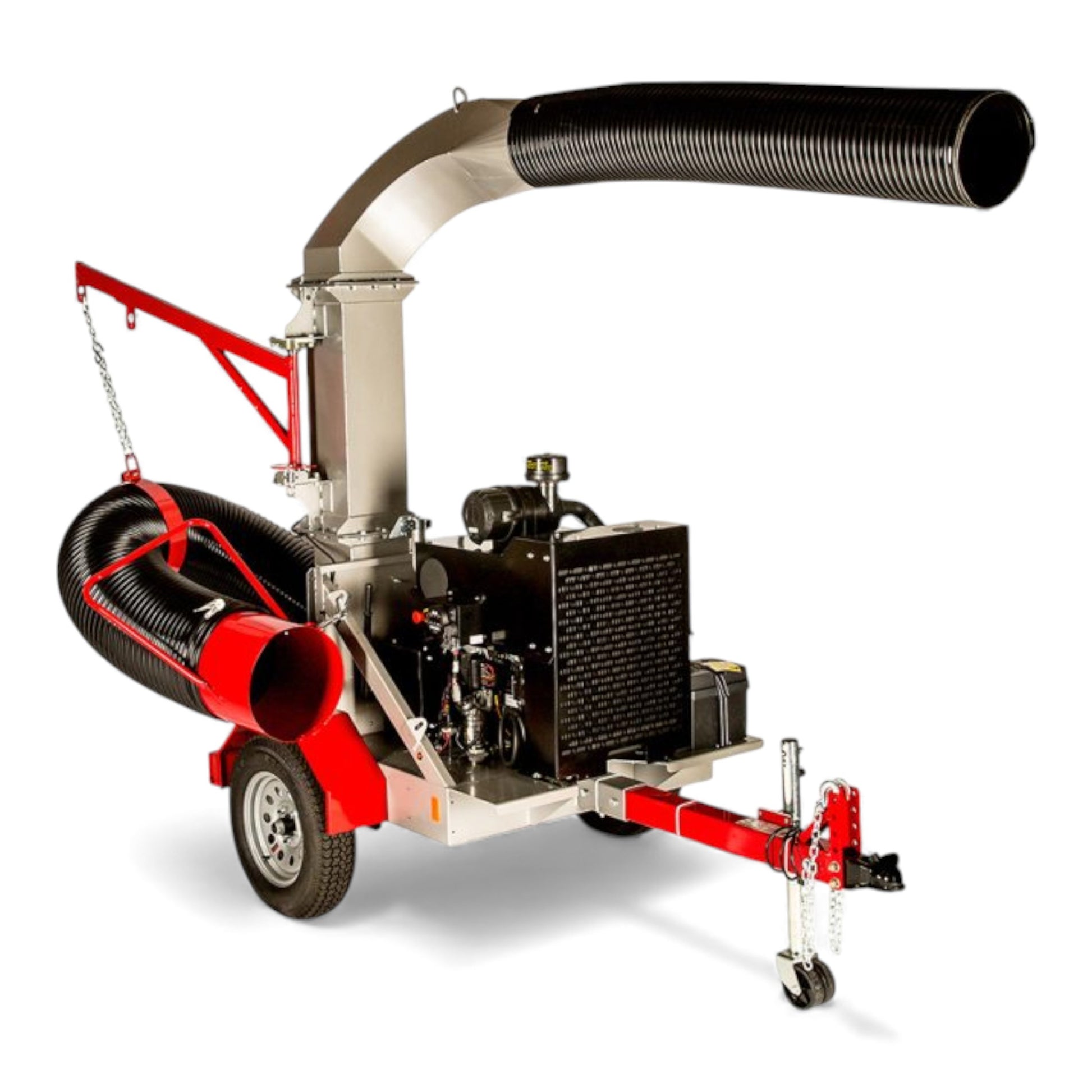 Little Wonder Monster 49 HP truckloader debris vacuum with integrated trailer, high-power intake, and commercial steel construction