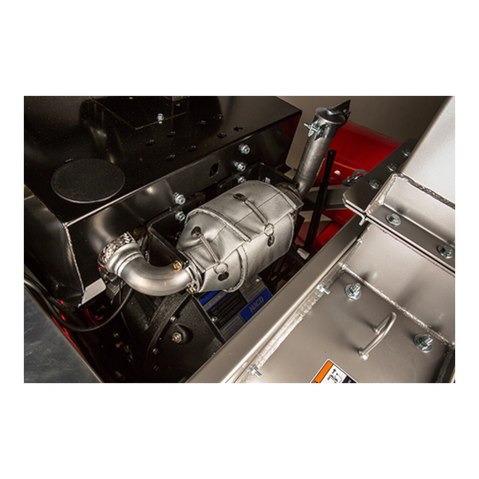 Little Wonder Monster 49 HP truckloader debris vacuum with integrated trailer, high-power intake, and commercial steel construction