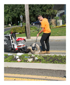 Little Wonder Pro Vac SI debris vacuum with heavy-duty suction, steel housing, and large-capacity collector