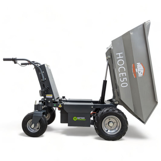 HOC HOCE50 Electric Dumper Buggy – 500 Kg (1102 lb) Load Capacity, 120V, Hydraulic Tipping B