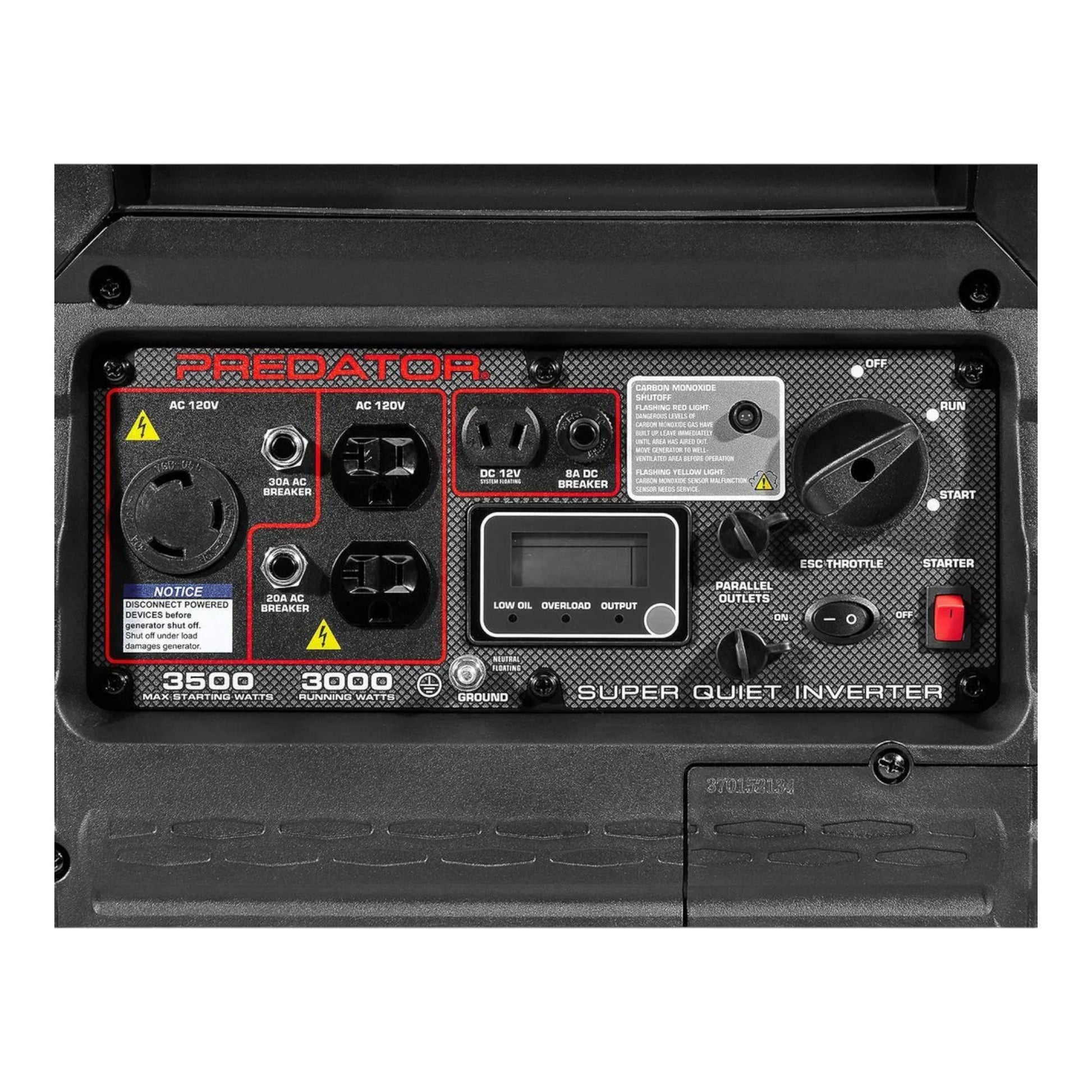 QIG3500 - 3500 Watt Super Quiet Inverter Generator