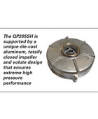 Multiquip QP205SH Honda GX160 Bomba centrífuga de alta presión de 2 pulgadas