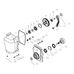 HOC RM32 Tamping Rammer Crankcase Assembly Parts