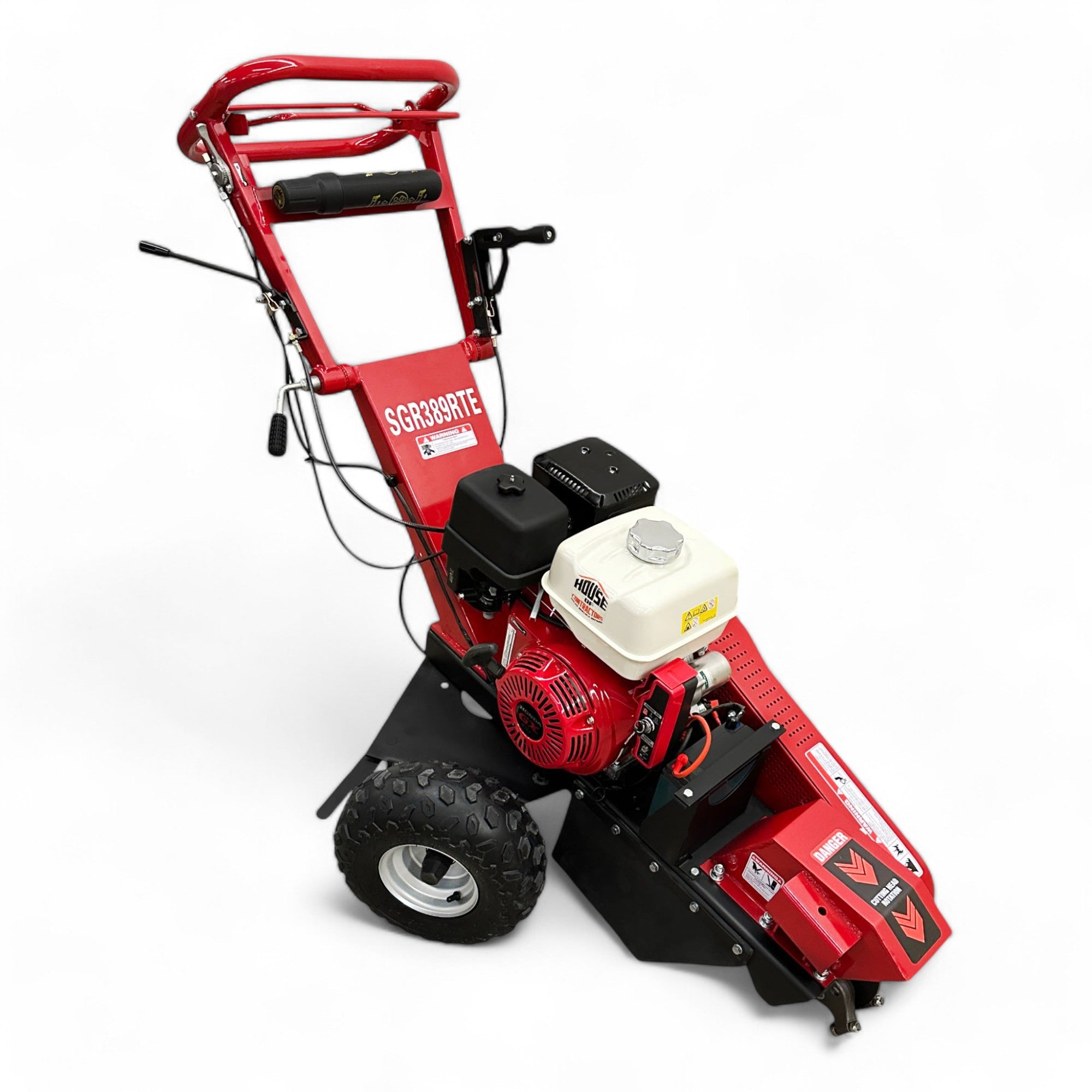 SGR389RTE Swivel Head Towable Stump Grinder Honda 13 HP Electric