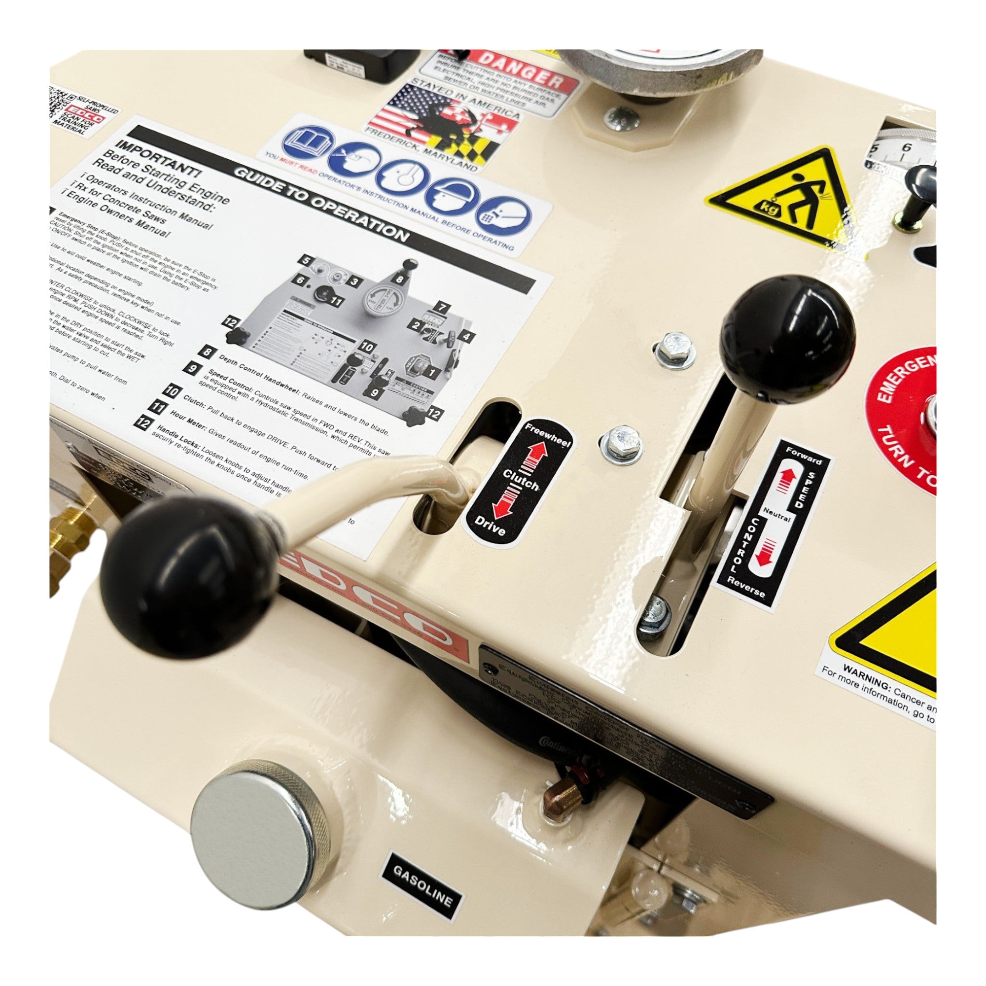 EDCO SS20 Self-Propelled Walk-Behind Concrete Saw | Honda GX630
