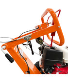 STG13 Bolinero de tocón remolcable - Motor Honda de 13 hp, arranque eléctrico, rectificado de 24 pulgadas sobre el suelo, dientes de carburo de tungsteno