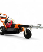 STG13 Bolinero de tocón remolcable - Motor Honda de 13 hp, arranque eléctrico, rectificado de 24 pulgadas sobre el suelo, dientes de carburo de tungsteno