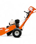 STG13 Bolinero de tocón remolcable - Motor Honda de 13 hp, arranque eléctrico, rectificado de 24 pulgadas sobre el suelo, dientes de carburo de tungsteno