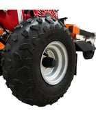 STG13 Bolinero de tocón remolcable - Motor Honda de 13 hp, arranque eléctrico, rectificado de 24 pulgadas sobre el suelo, dientes de carburo de tungsteno