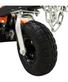 STG13 Bolinero de tocón remolcable - Motor Honda de 13 hp, arranque eléctrico, rectificado de 24 pulgadas sobre el suelo, dientes de carburo de tungsteno