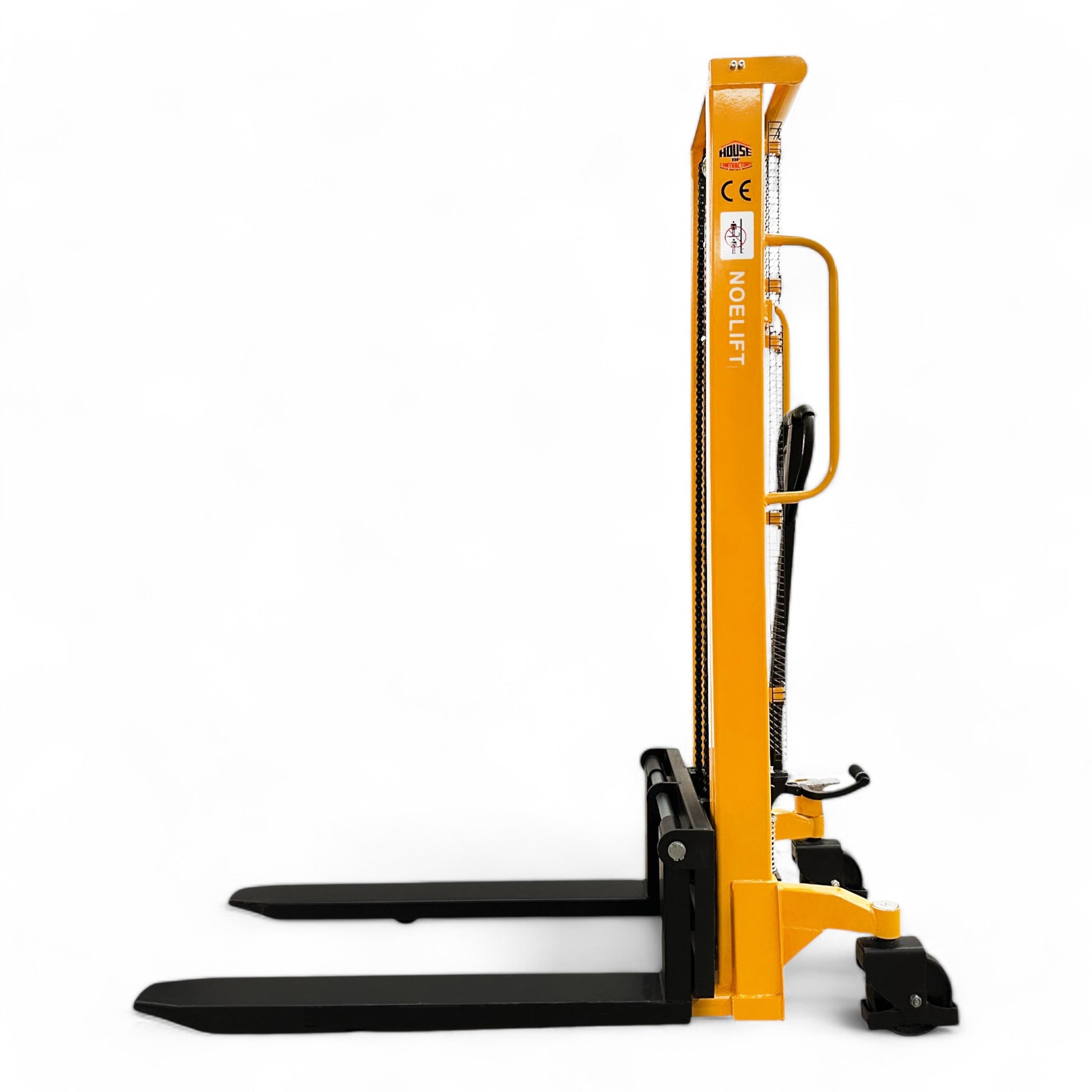 SYC118 - Hydraulic 2-Stage Mast Stacker 1000 kg (2204 lbs) + 118'' Capacity - CSA and UL Certified