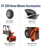 Husqvarna ST324住宅吹雪机