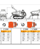 Cormidi CMF1500 - ACWX Steel Hydrostatic Swivel Self Loading Track Dumper 1500kg (3307) Capacity