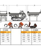 Cormidi CMF1500 - 3S Hydrostatic 3 Sided Flatbed 1500kg (3307lb) Capacity