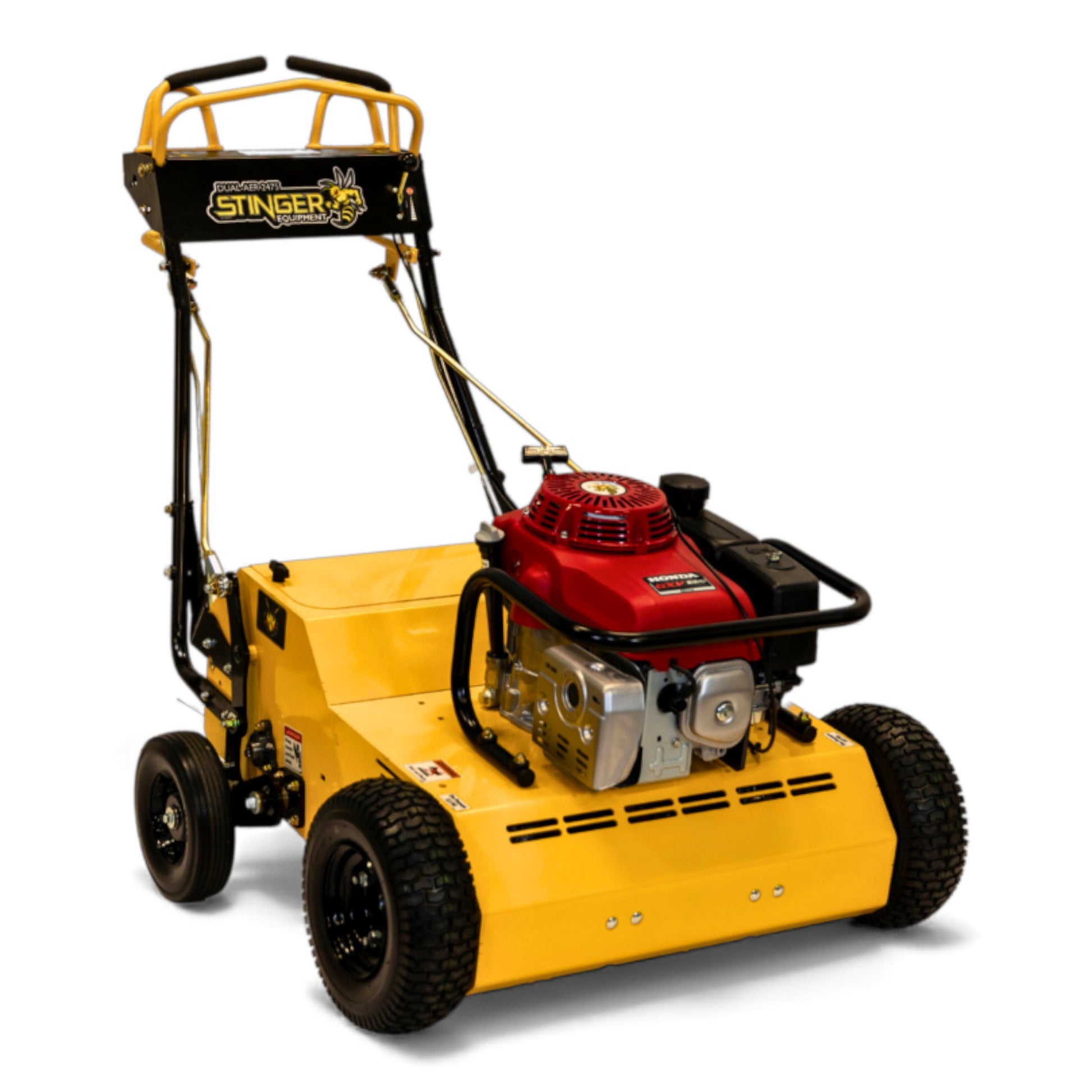 Stinger Dual-Aer 2475 Honda GXV390 24-inch dual hydrostatic walk-behind aerator with commercial tine system