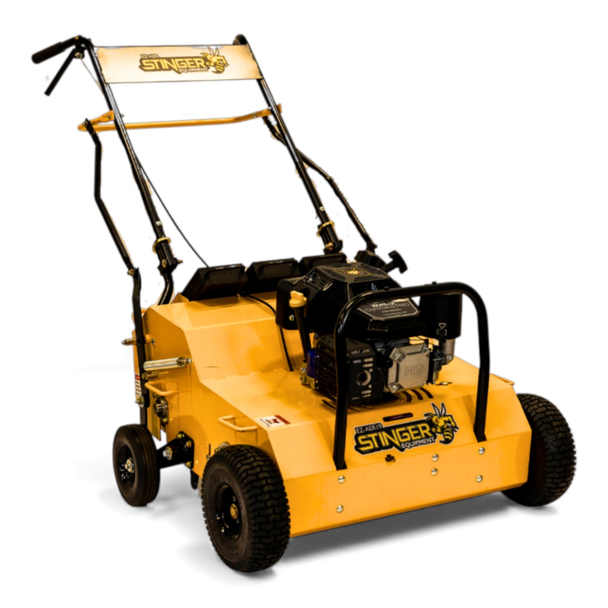 Stinger Equipment EZ-AER Kohler CV224 single hydrostatic walk-behind aerator with compact coring system