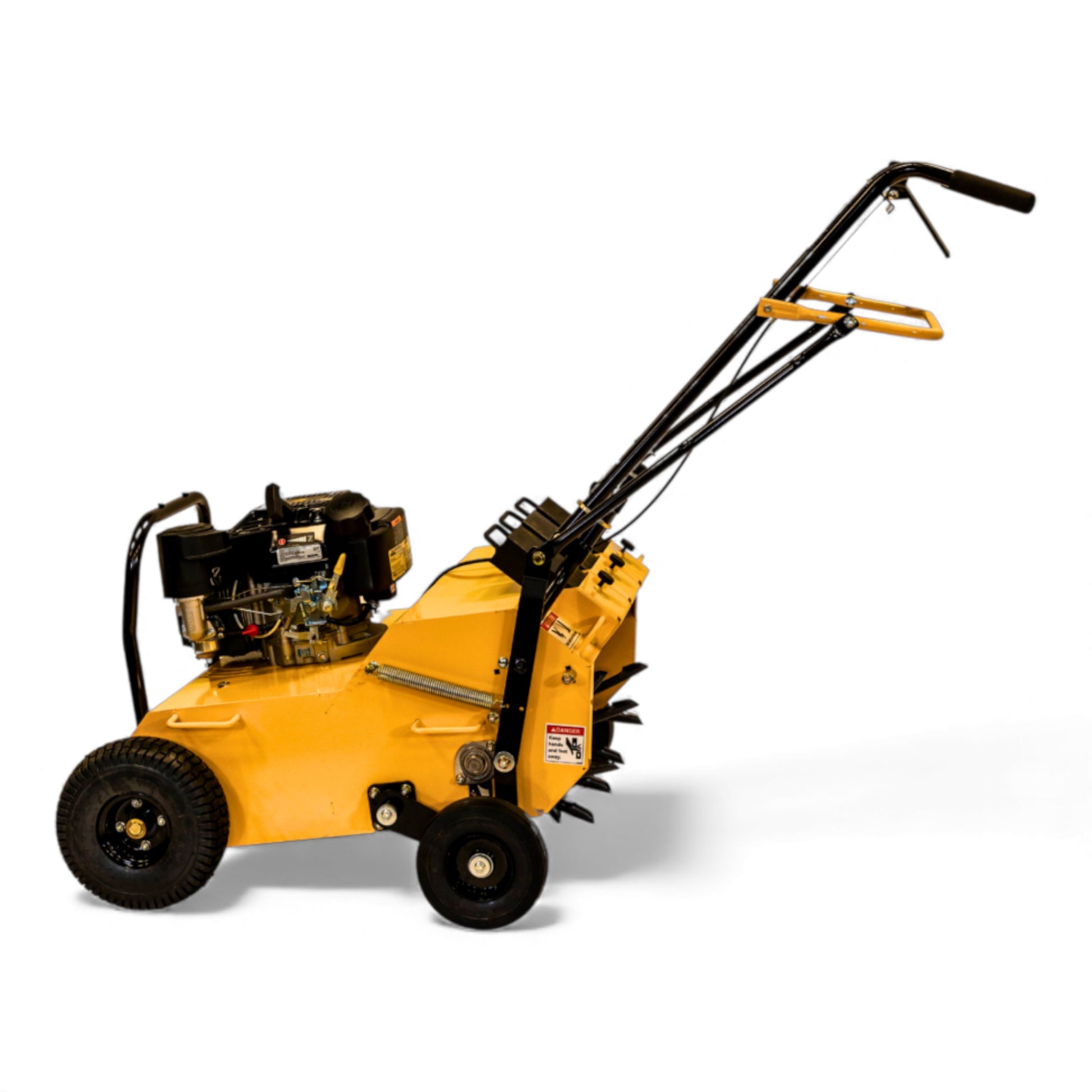 Stinger Equipment EZ-AER Kohler CV224 single hydrostatic walk-behind aerator with compact coring system