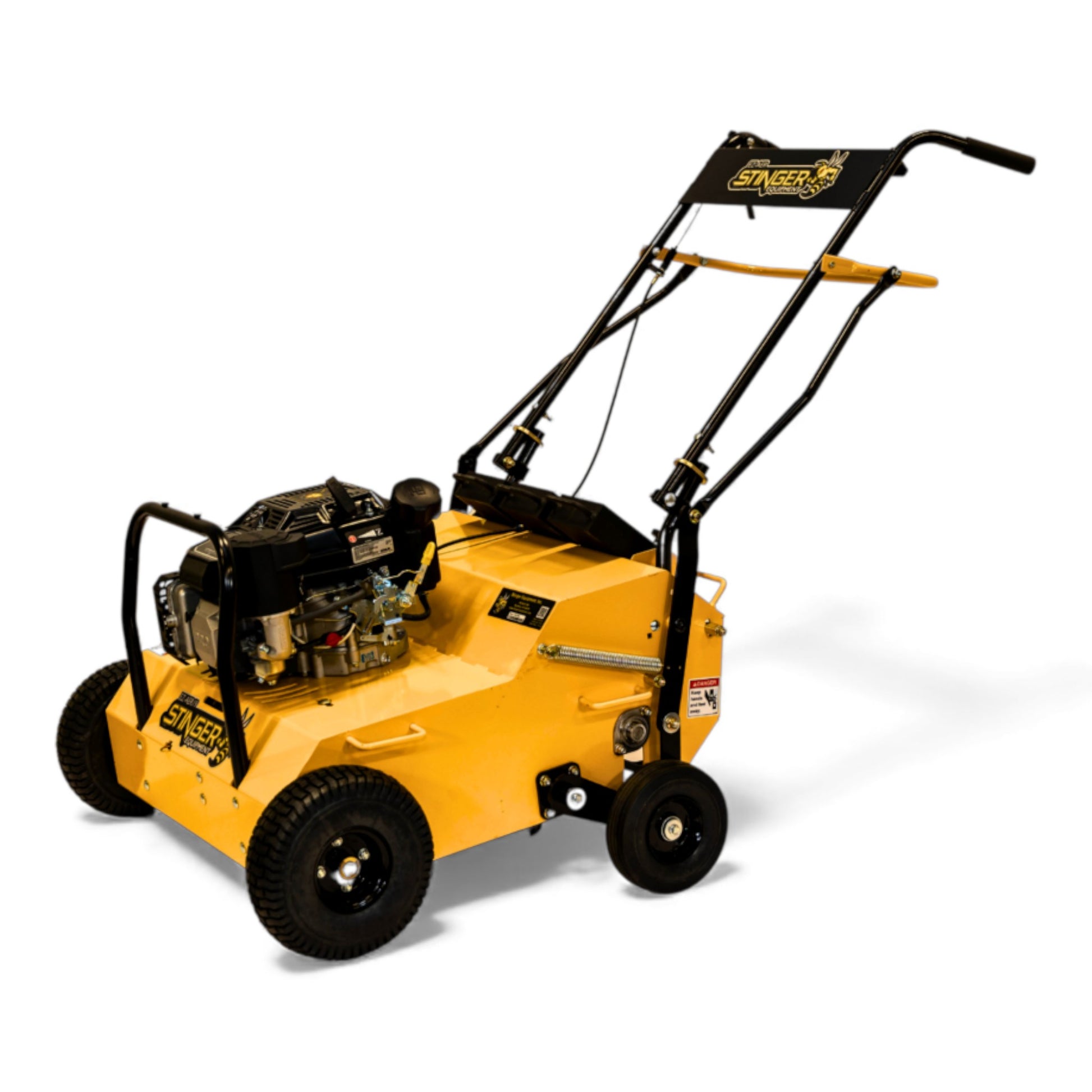 Stinger Equipment EZ-AER Kohler CV224 single hydrostatic walk-behind aerator with compact coring system