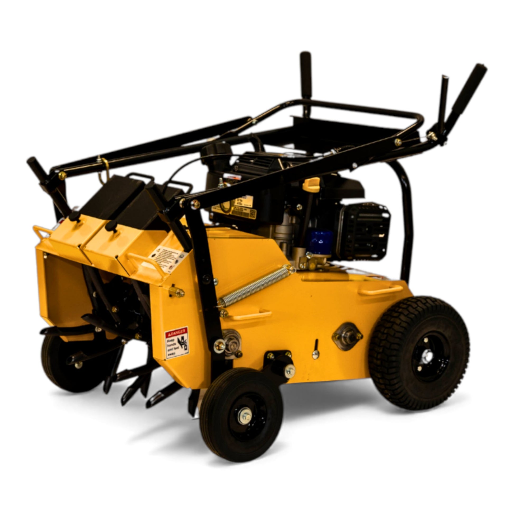 Stinger Equipment EZ-AER Kohler CV224 single hydrostatic walk-behind aerator with compact coring system