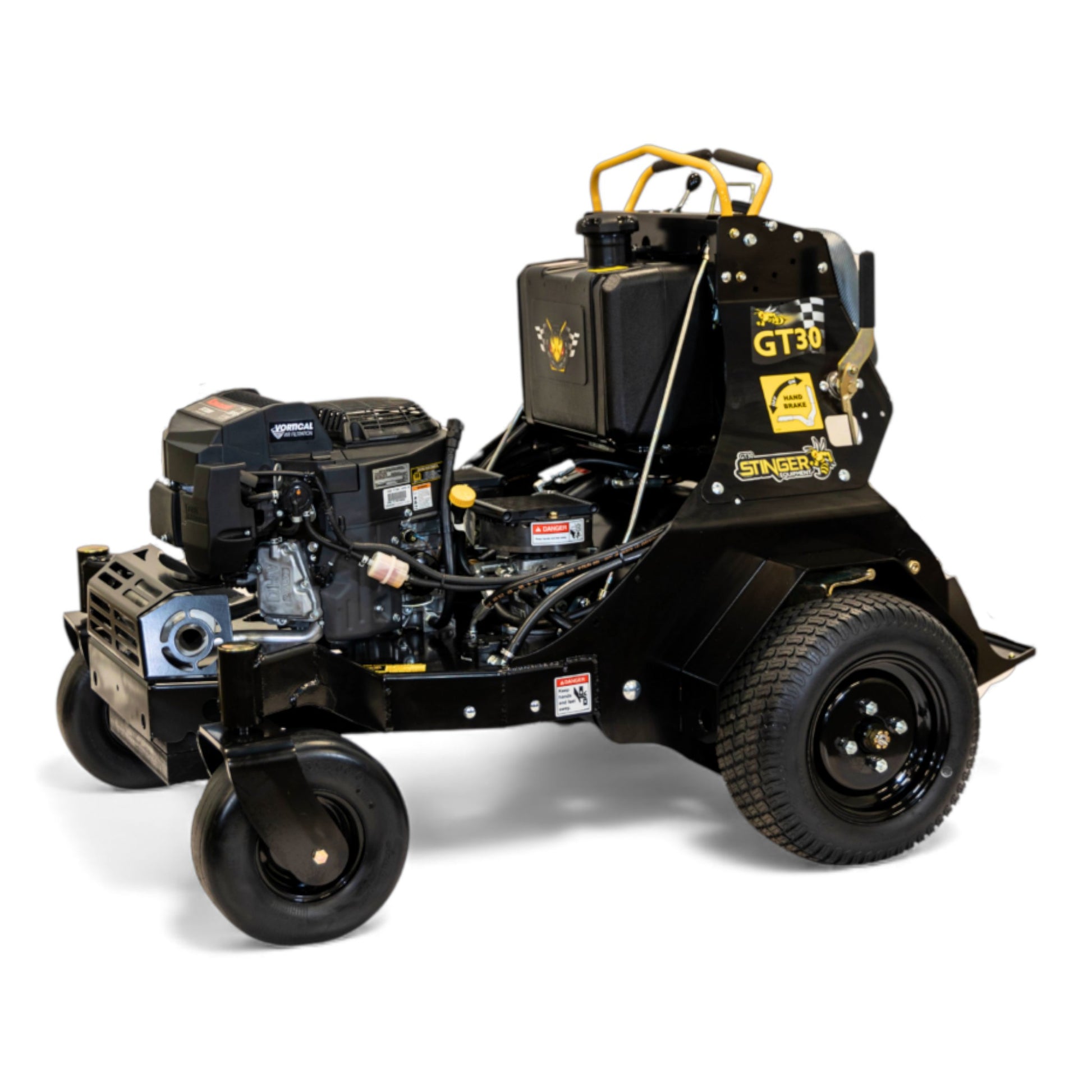 Stinger GT30 30-inch hydrostatic riding aerator with Kawasaki FT730 EFI engine