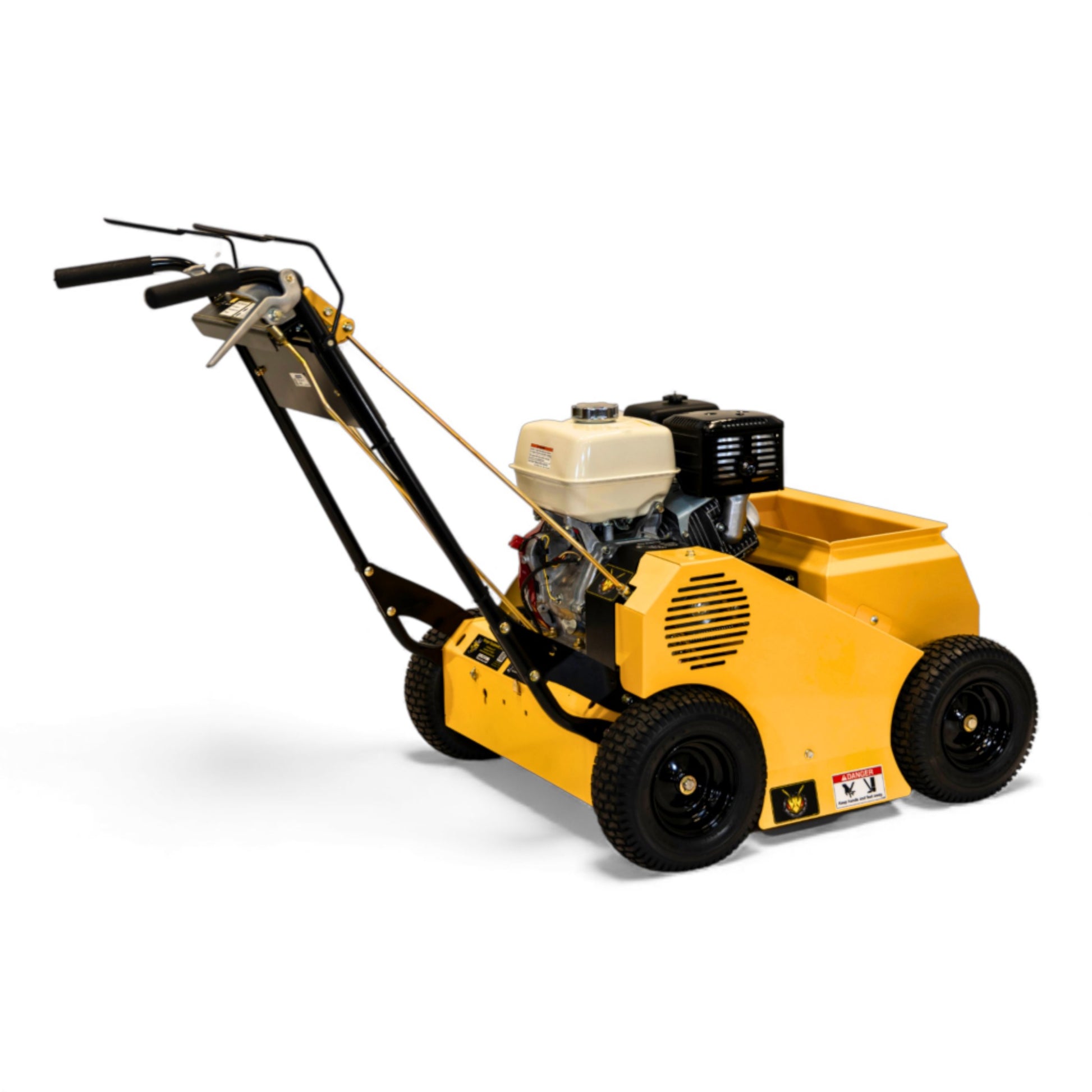 Stinger SUPERSEEDER 2400 24-inch hydrostatic walk-behind powerseeder with Honda GX390 engine