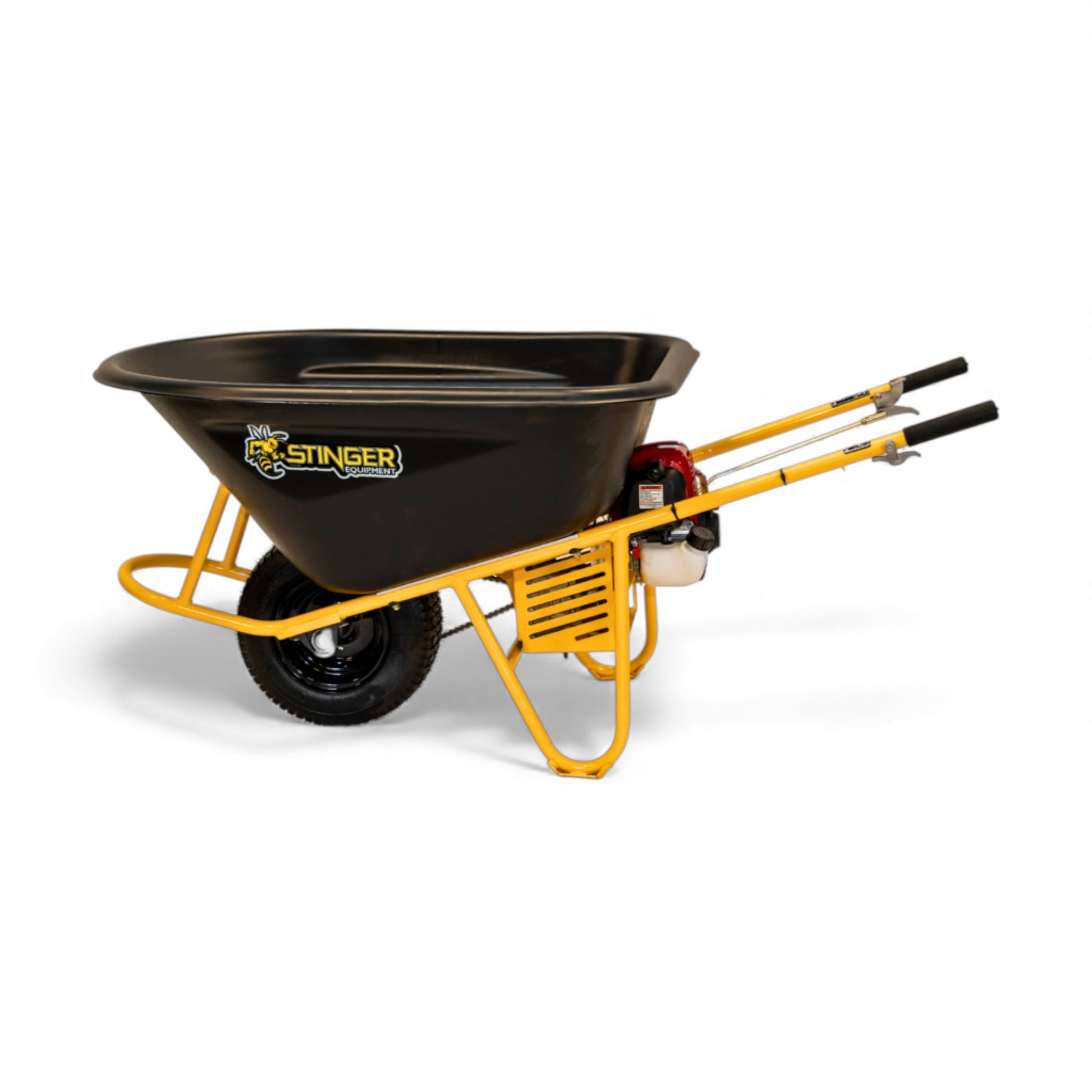 Stinger GOBARROW 9200 Honda GX50 self-propelled hydrostatic wheelbarrow with heavy-duty hauling capacity