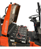 Toyota 7FBEU15 3 Wheel Electric Forklift, 3000 lb (1360 kg) Capacity, Fork Positioner, Charger Included