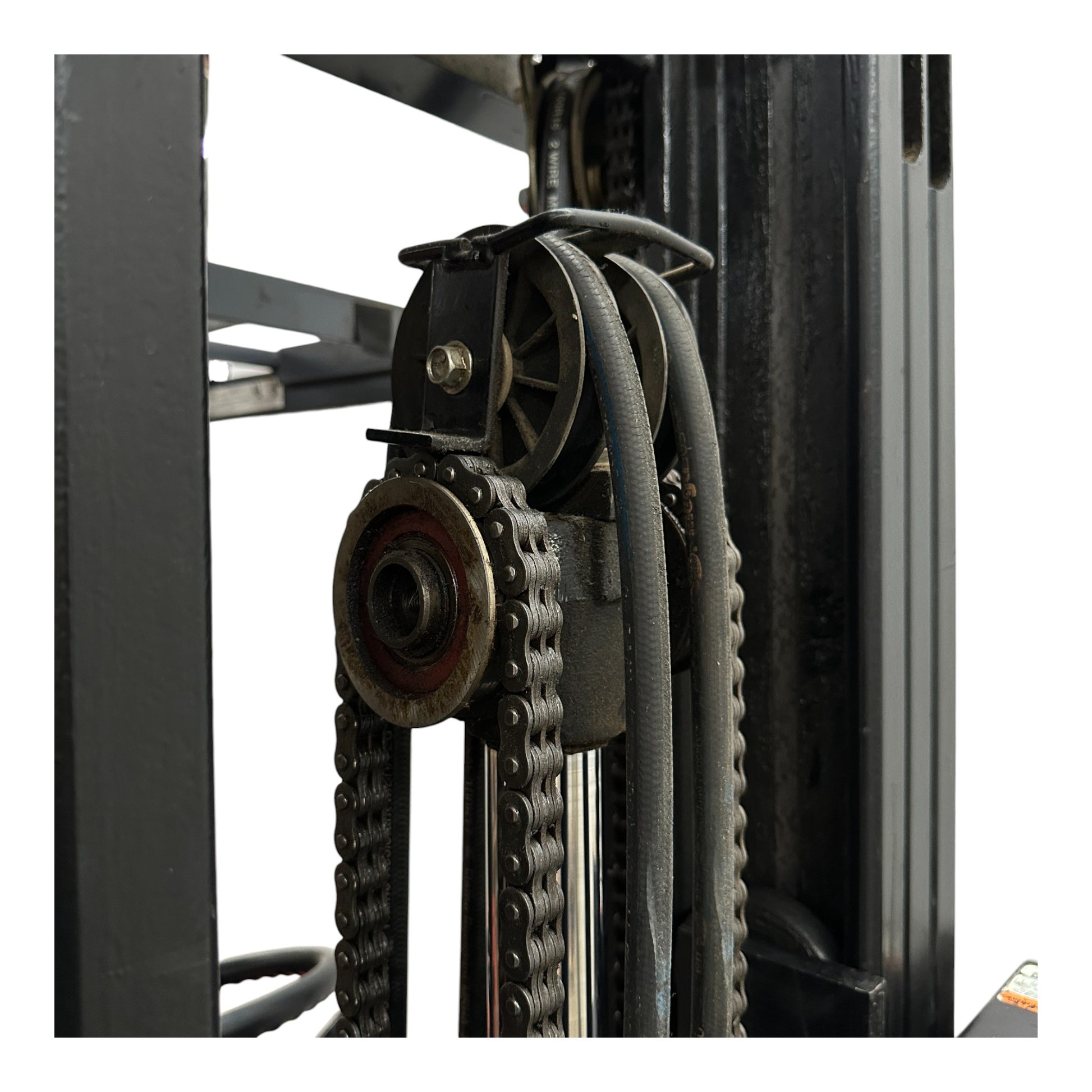 Toyota 7FBEU15 3 Wheel Electric Forklift, 3000 lb (1360 kg) Capacity, Fork Positioner, Charger Included