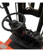 Toyota 7FBEU15 3 Wheel Electric Forklift, 3000 lb (1360 kg) Capacity, Fork Positioner, Charger Included