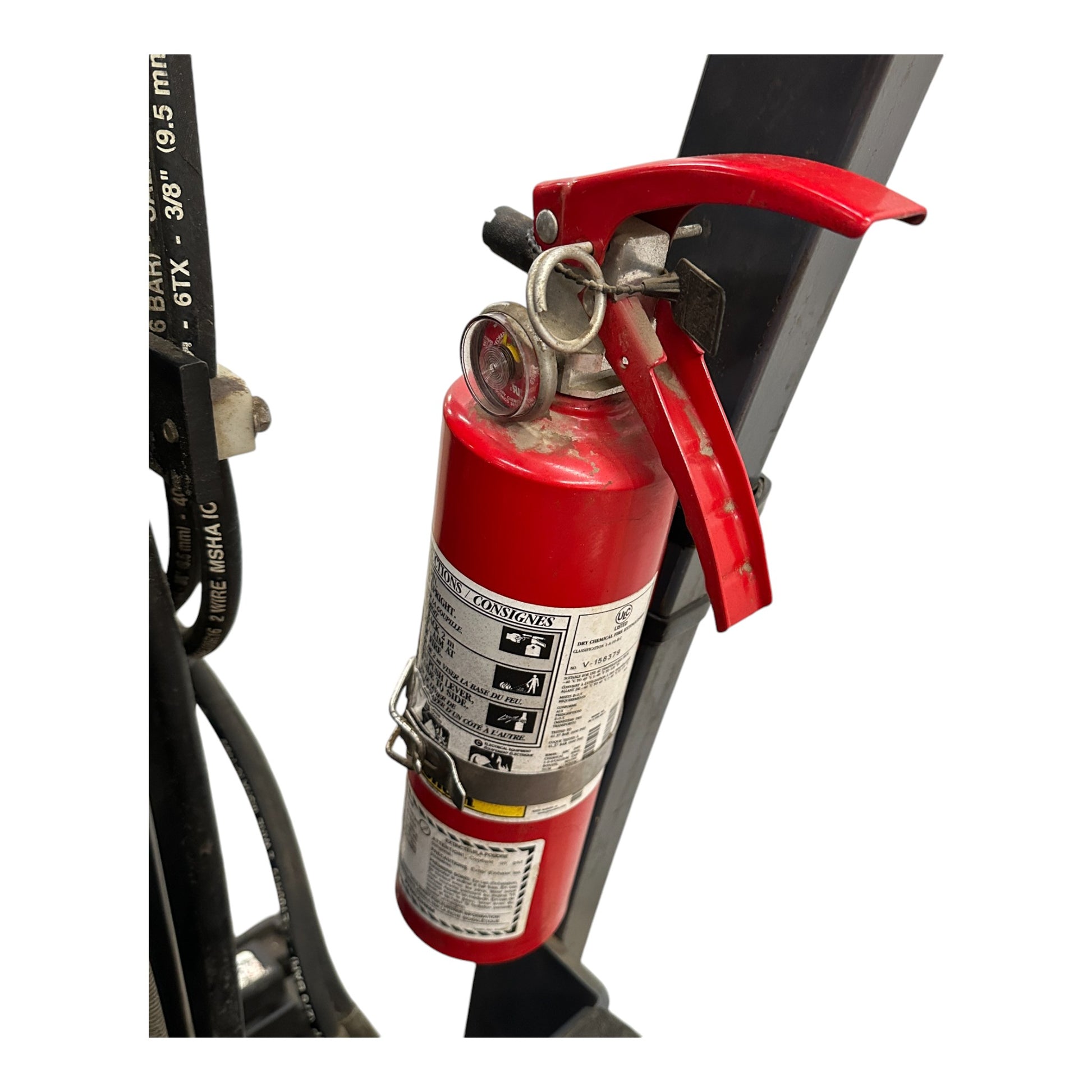 Toyota 7FBEU15 3 Wheel Electric Forklift, 3000 lb (1360 kg) Capacity, Fork Positioner, Charger Included