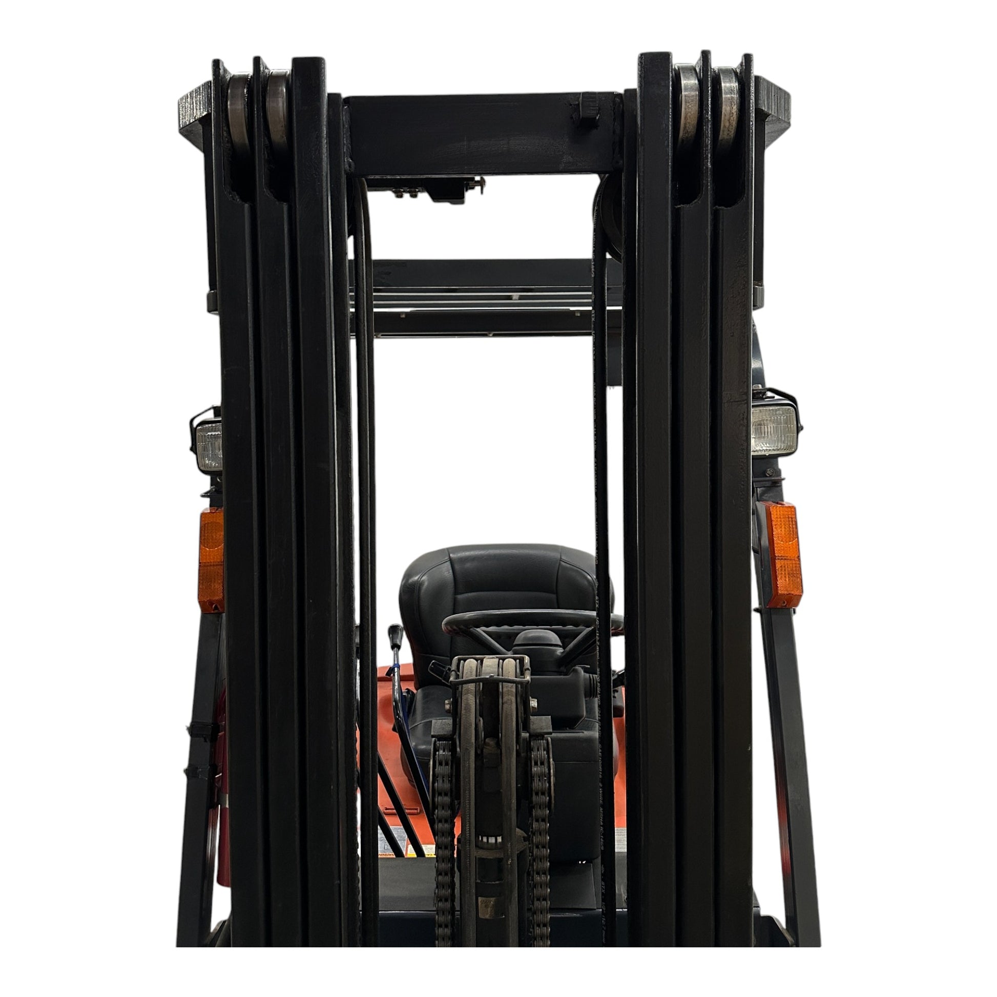 Toyota 7FBEU15 3 Wheel Electric Forklift, 3000 lb (1360 kg) Capacity, Fork Positioner, Charger Included
